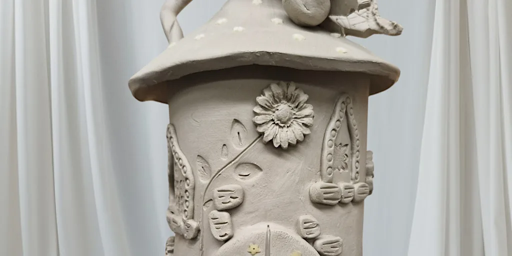Ceramic Hand Building Workshop - Fairy House Tealight at Adventure into Art CIC