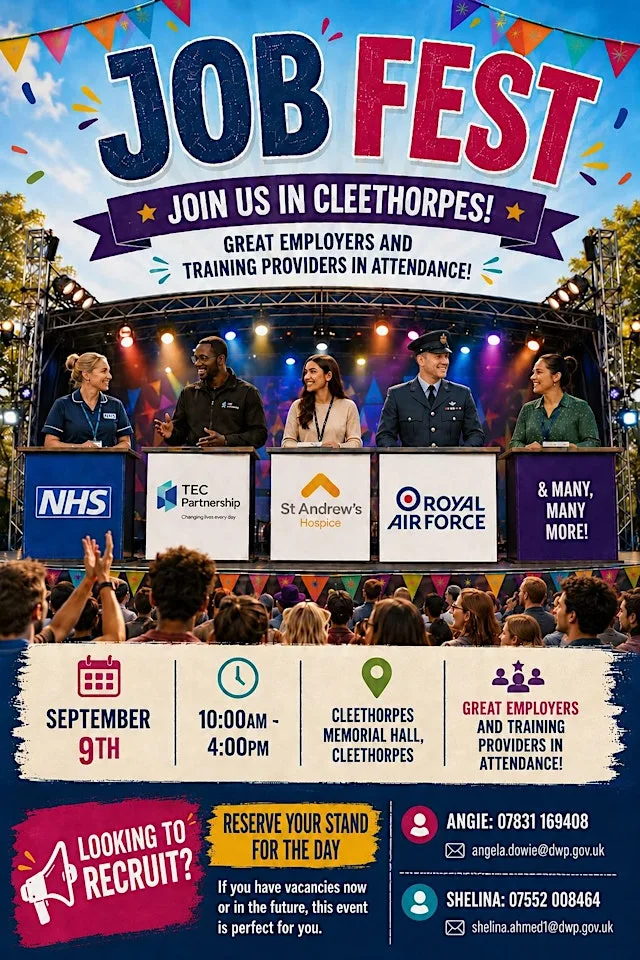 JOBFEST 2026 at Cleethorpes Memorial Hall Trust