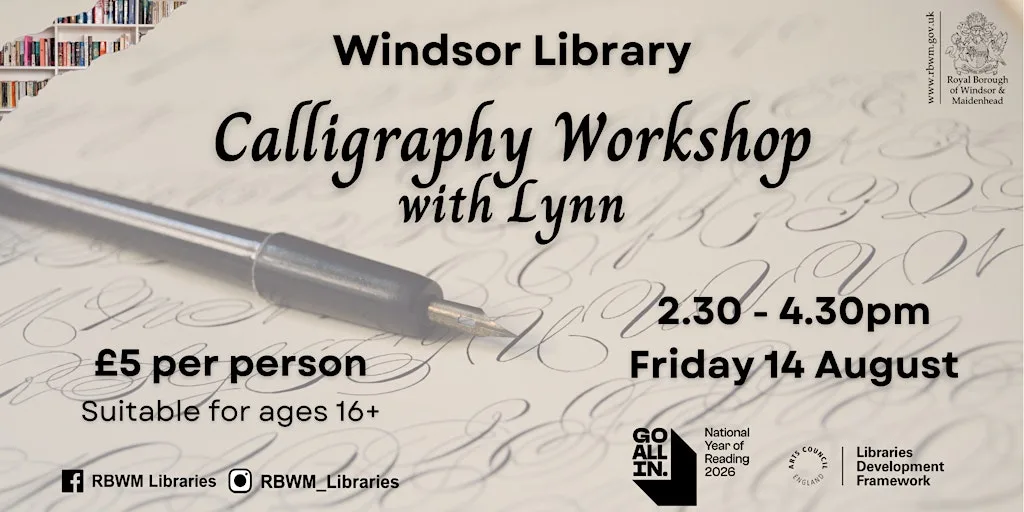 Calligraphy Workshop with Lynn at Windsor Library