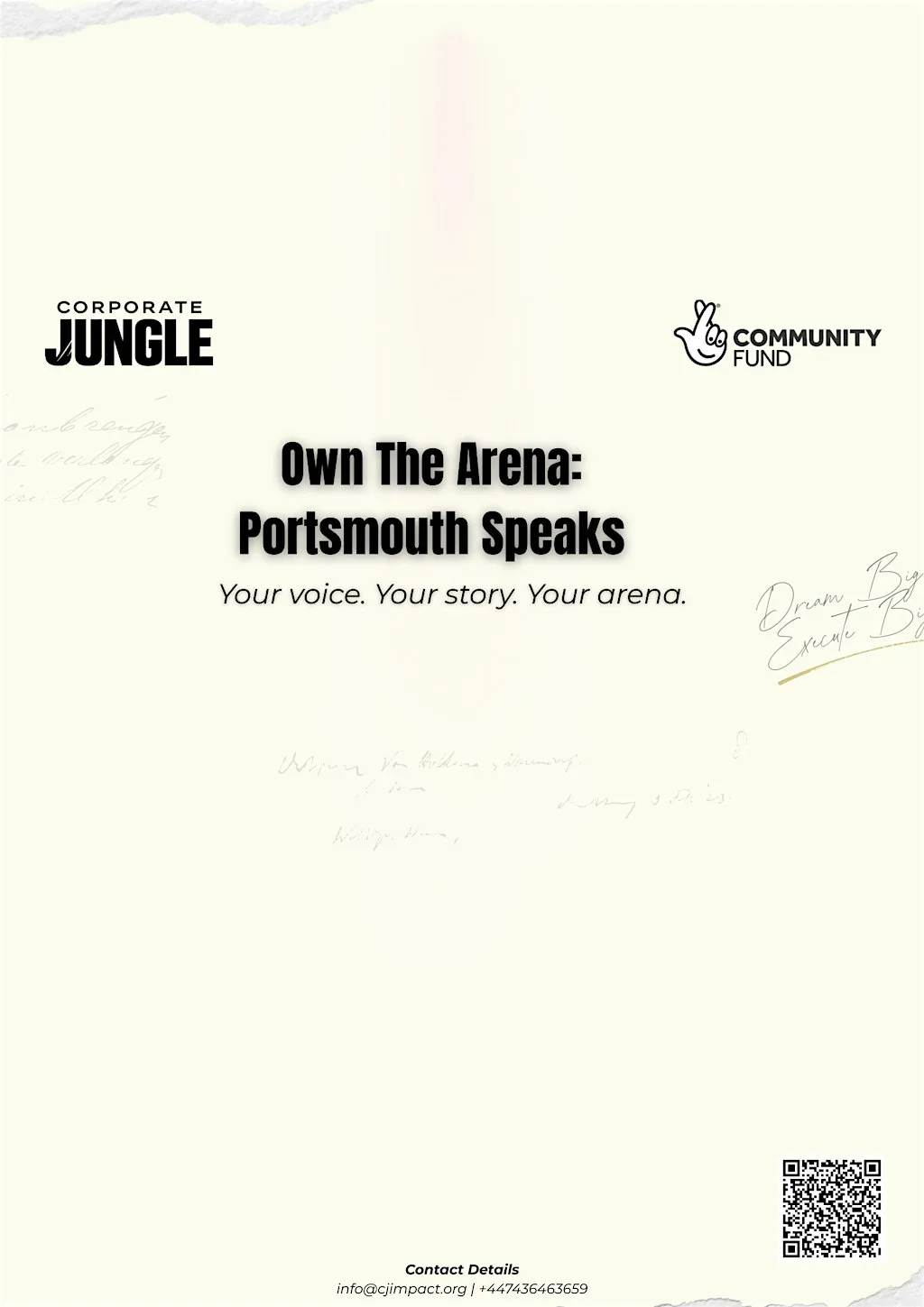 Free Summer Public Speaking Programme - Own the Arena Portsmouth at University of Portsmouth, University Learning Centre Room 1.24