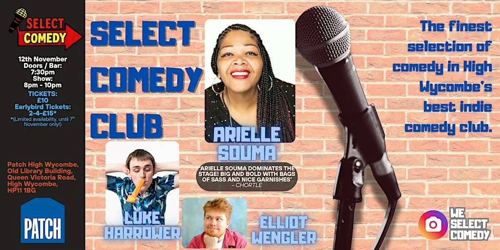 Select Comedy Club @ Patch High Wycombe - November 2026 at Patch High Wycombe