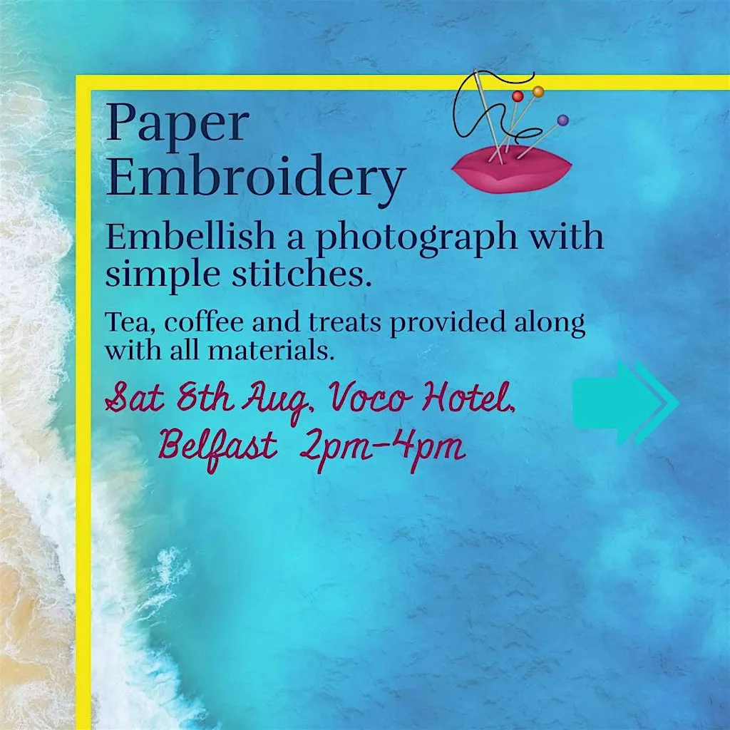 Paper Embroidery Workshop at voco Belfast by IHG