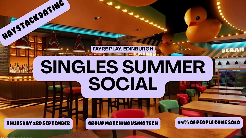 GAMES & DRINKS WITH SINGLES |EDINBURGH, FAYRE PLAY | THURSDAY 3RD SEPTEMBER at Fayre Play
