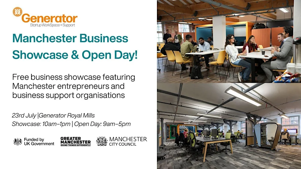 Manchester Business Showcase & Open Day at Generator Royal Mills at Generator Royal Mills
