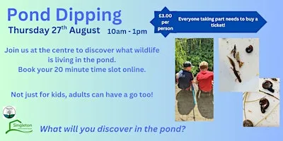 Pond Dipping at Singleton Environment Centre