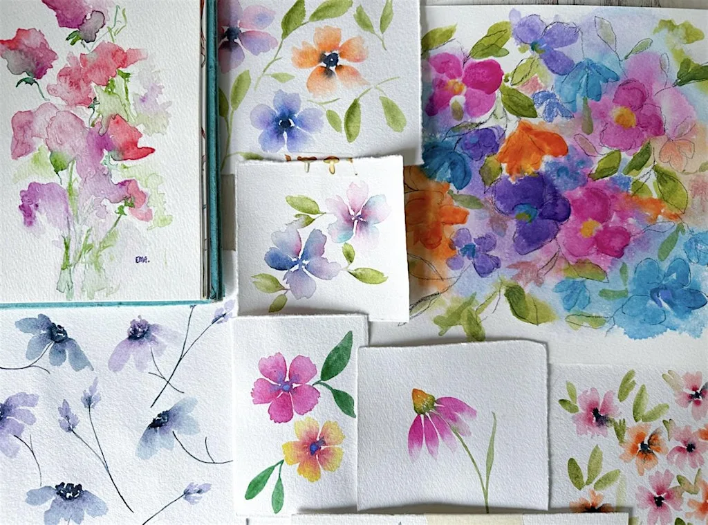 2 Day Floral Watercolour Workshop at The Classroom