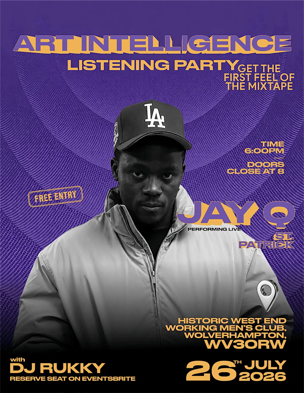 Art Intelligence Listening Party at Historic West End Working Men's Club Wolverhampton