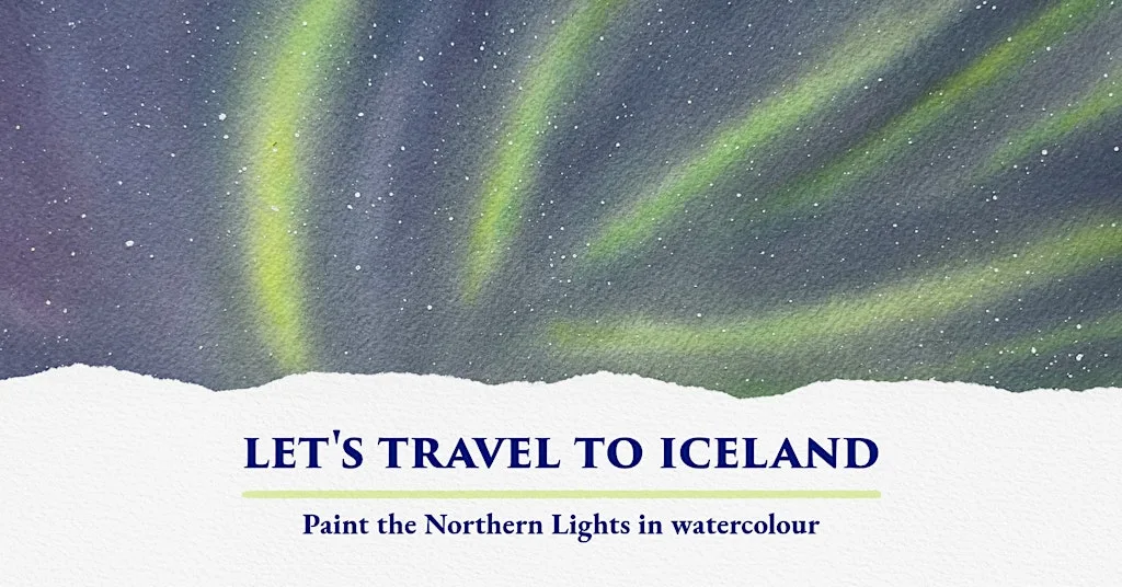 Discover Watercolour Painting – Let's Travel to Iceland at Freelance Dance