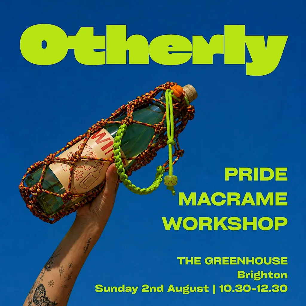 Macramé Bottle Holder Workshop | Brighton Pride Weekend | Otherly