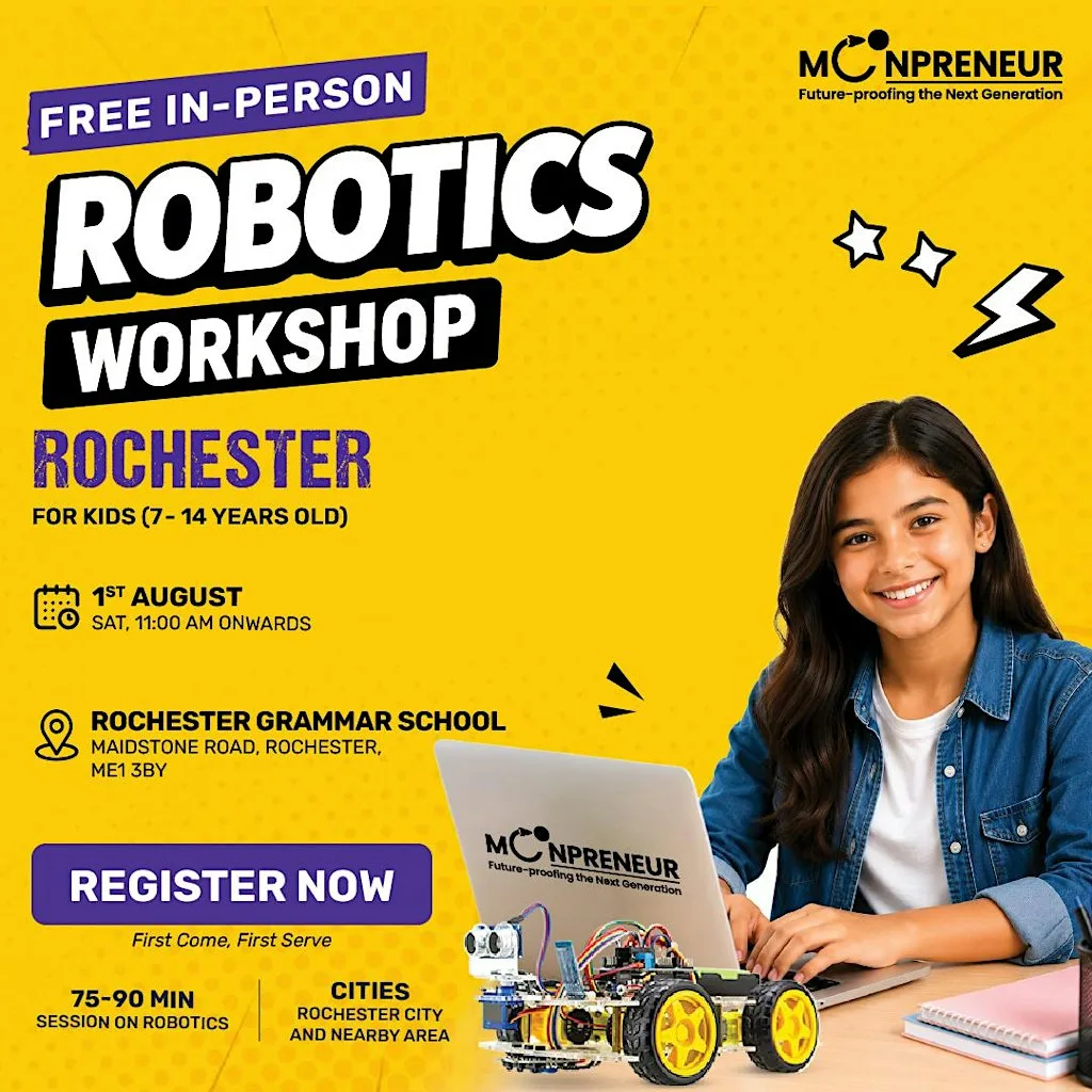 Free In-person Robotics Class in Rochester, ME for Kids Ages (7-14 Yrs) at The Rochester Grammar School