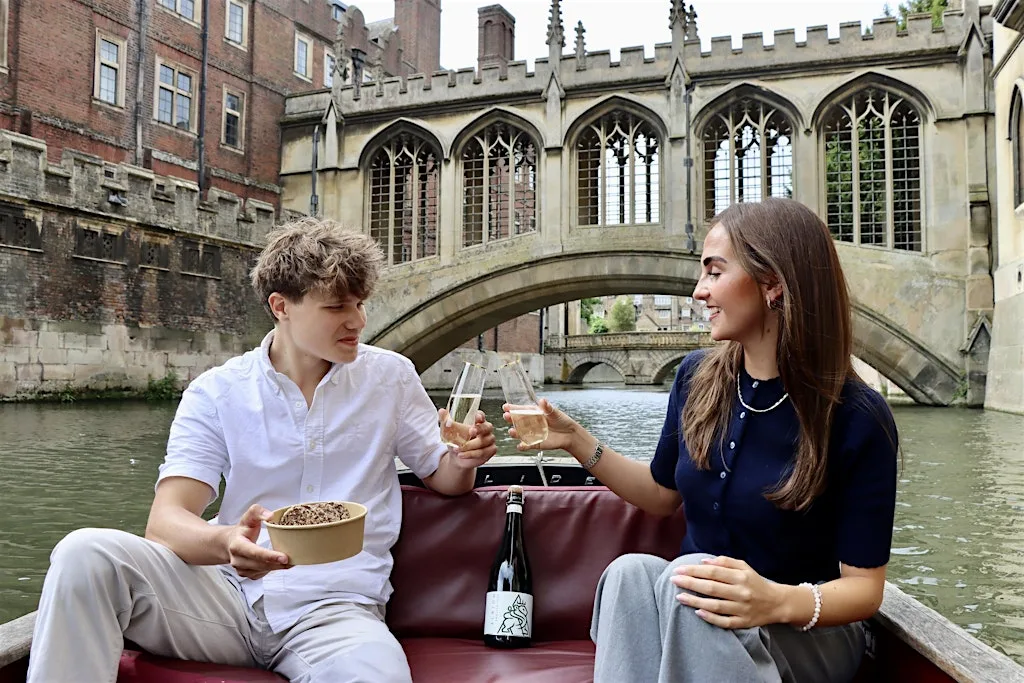 Wine & Cheese Tatsings on the Cam at Traditional Punting Cambridge