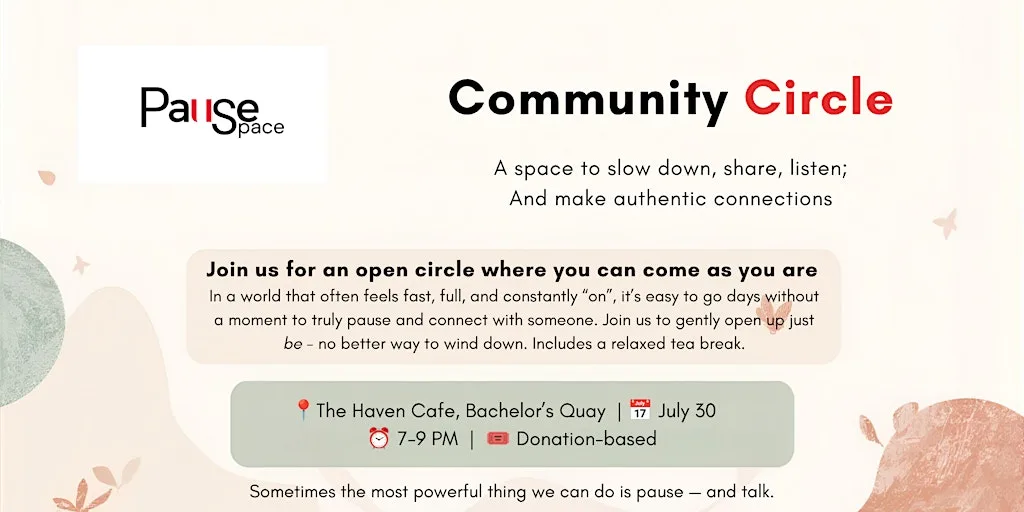Pause Space Community Circle at The Haven Cafe