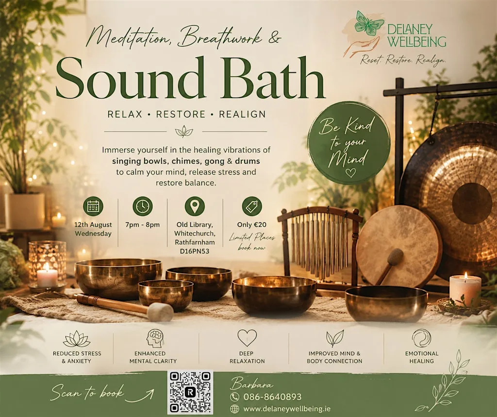 Sound Bath, Meditation & Breathwork | Whitechurch, Rathfarnham at Whitechurch Library