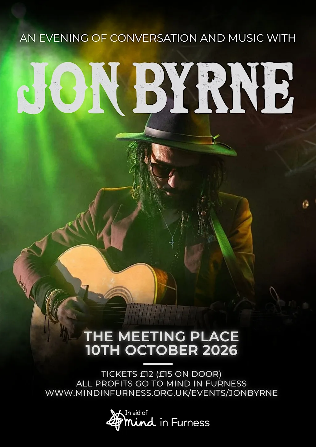 An evening of conversation and music with Jon Byrne at The Meeting Place
