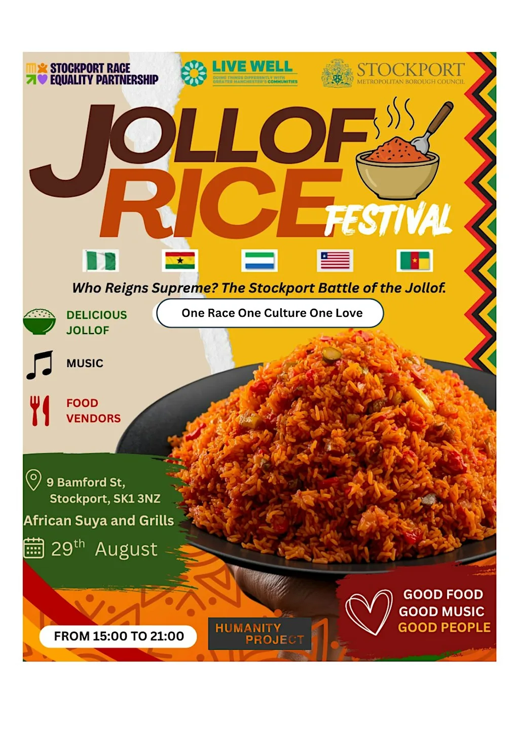 Stockport Jollof Festival at African suya and grills