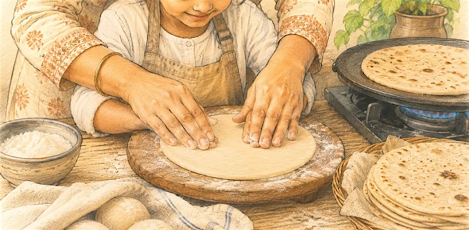 Roti Making Workshop Lunch at Friends Meeting House