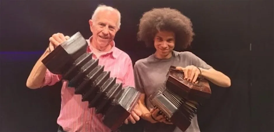 John Kirkpatrick & Cohen Braithwaite-Kilcoyne at Saltburn Community Hall