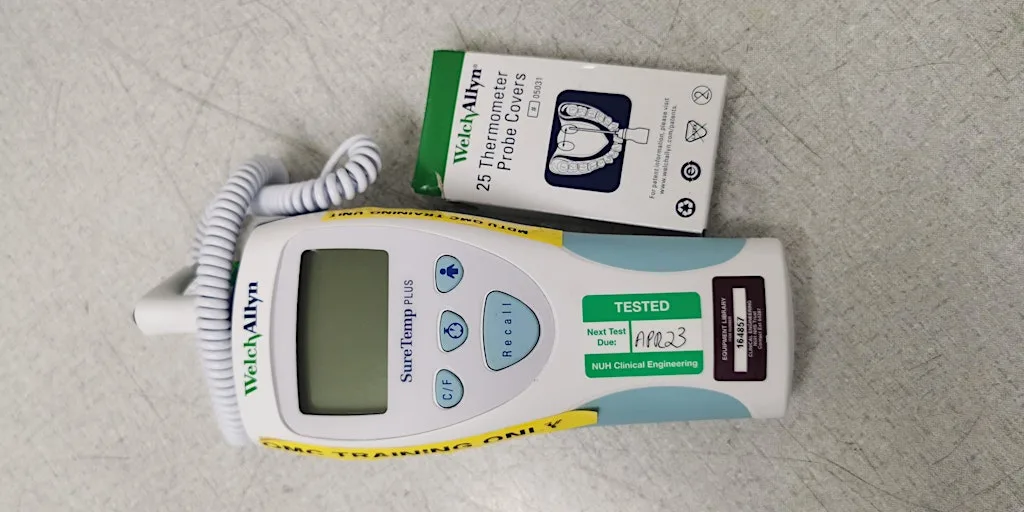 Welch Allyn SureTemp Plus Thermometer - AT/A - City Hospital at Medical Devices Training Unit, Radiotherapy South, Junction S2