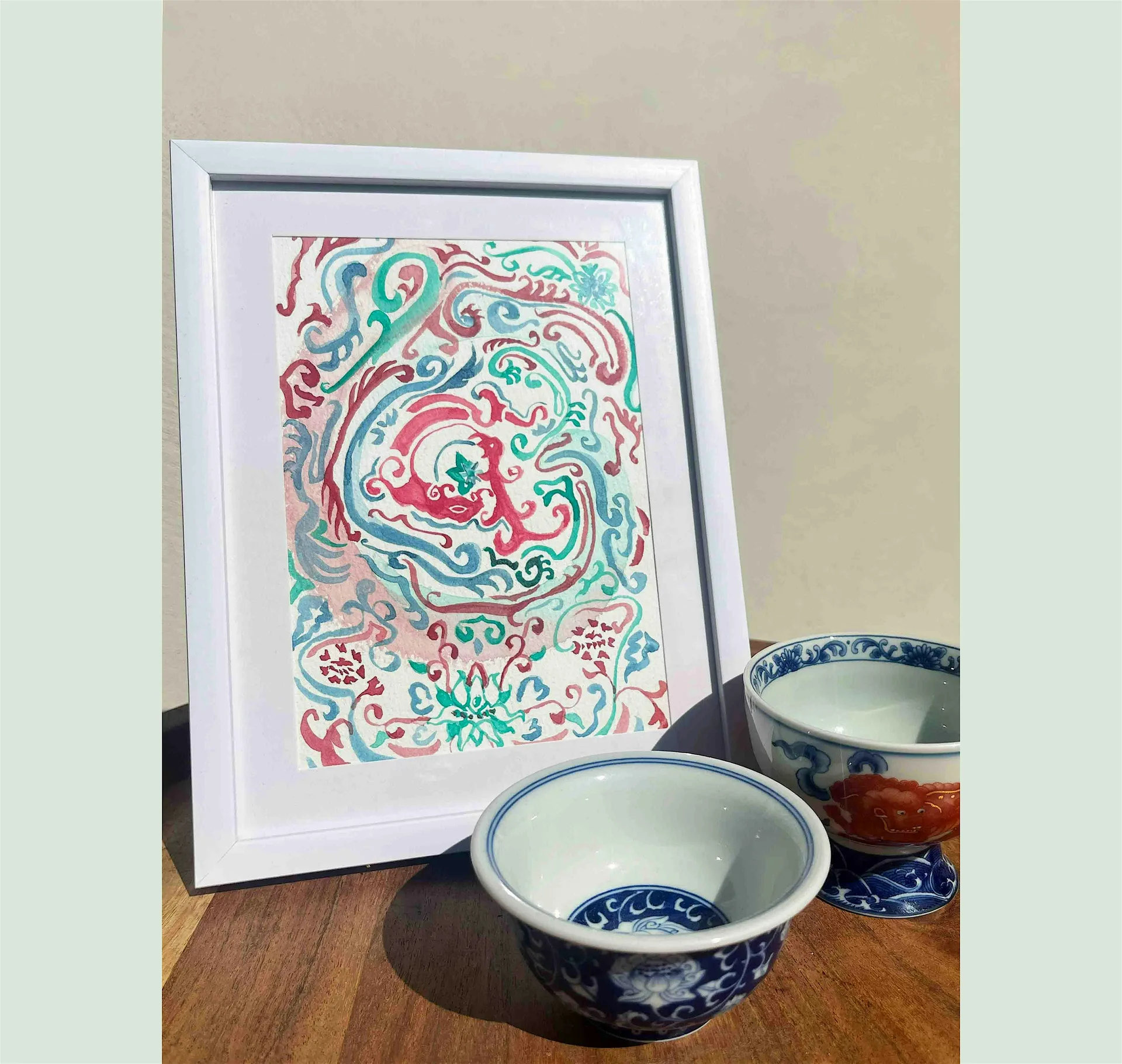 Wind from afar- Chinese pigment painting workshop at Leith Makers