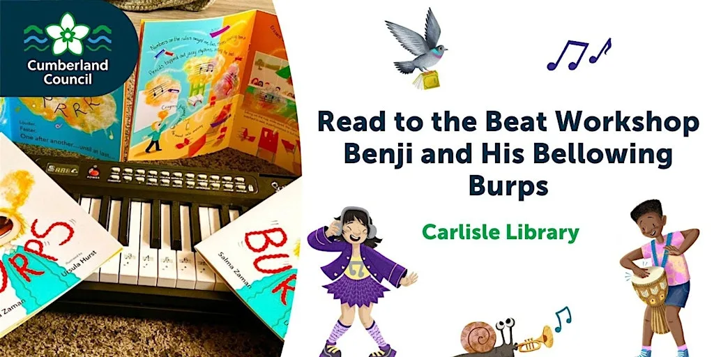 Read to the Beat Workshop – Benji and His Bellowing Burps at Carlisle Library