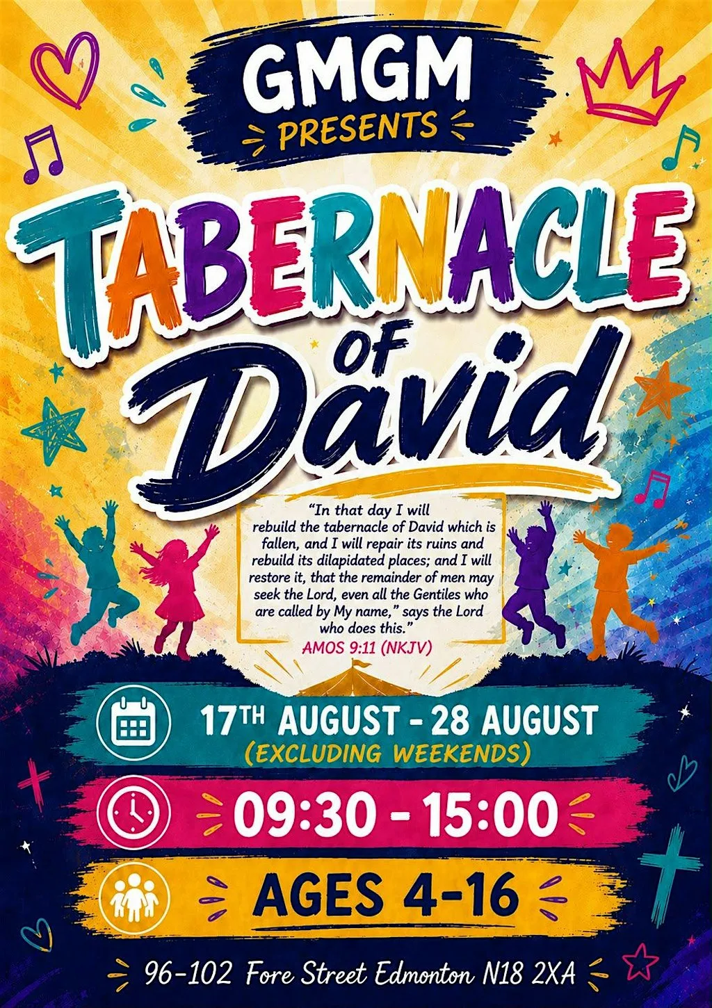 TABERNACLE OF DAVID - FREE Summer Camp 2026