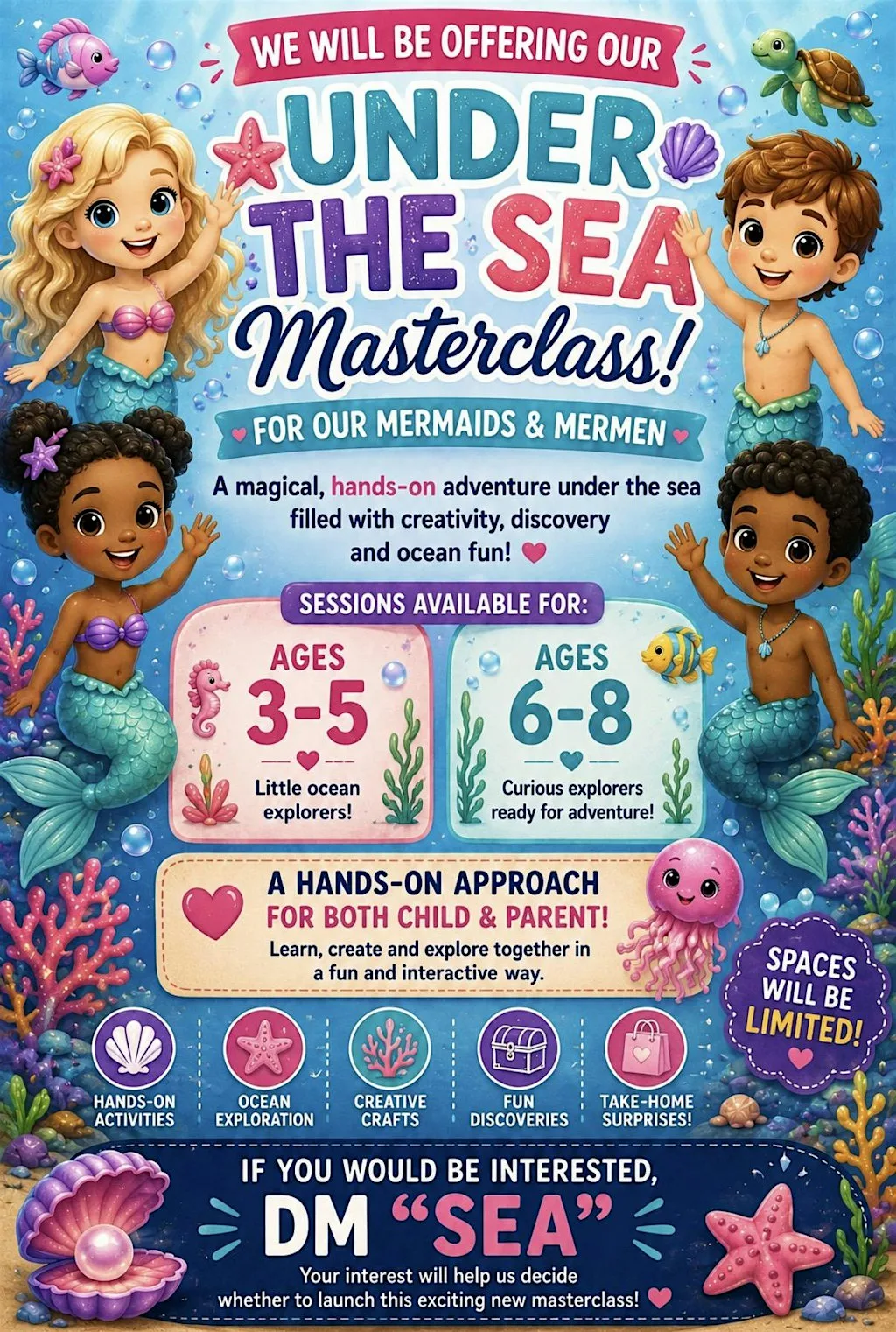 Under The Sea Masterclass 3-12 at St Columb's Play Park