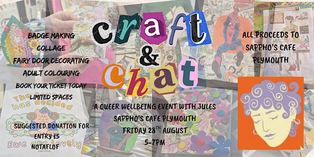 Craft & Chat A Queer Wellbeing Event With Jules