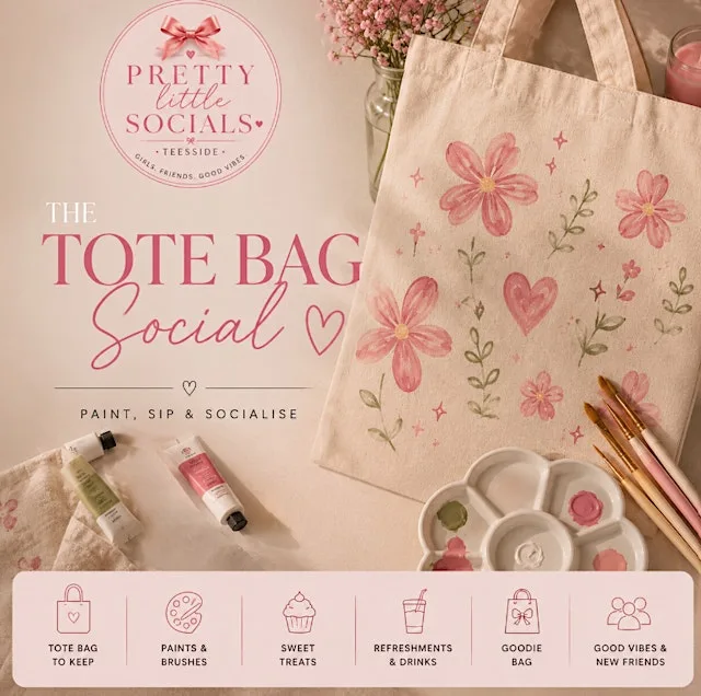 The Tote Bag Social | Pretty Little Socials at The Cosy Plate Café Limited