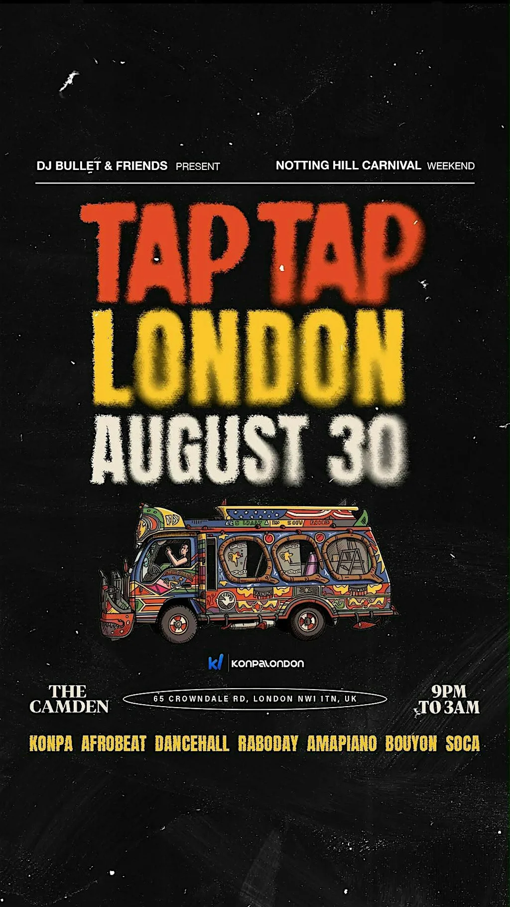 TapTap London - The Ultimate Haitian Party of Notting Hill Carnival