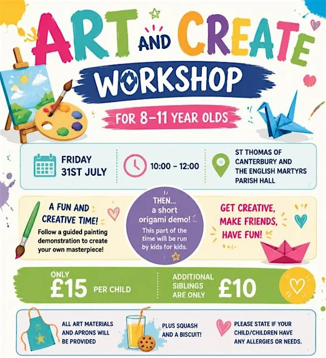 Art, Craft and Create for 8-11 year olds