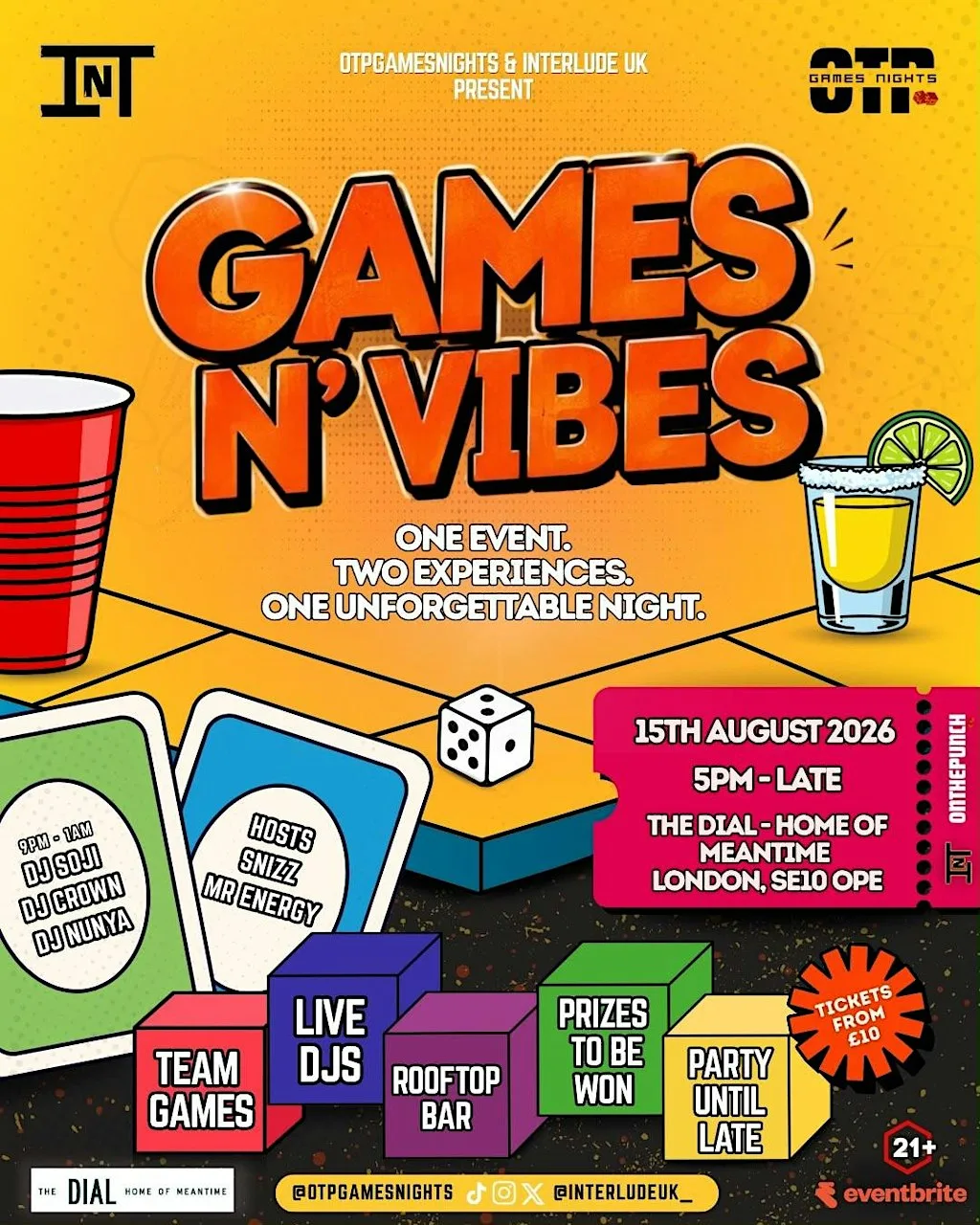 OTP Games Nights x Interlude UK Presents: Games N' Vibes