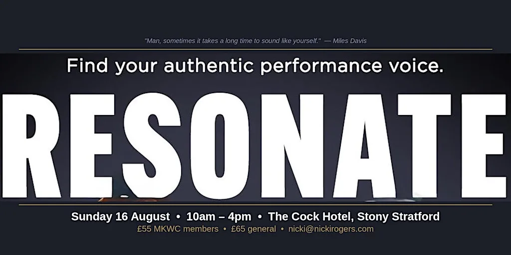 Resonate - find your authentic performance voice