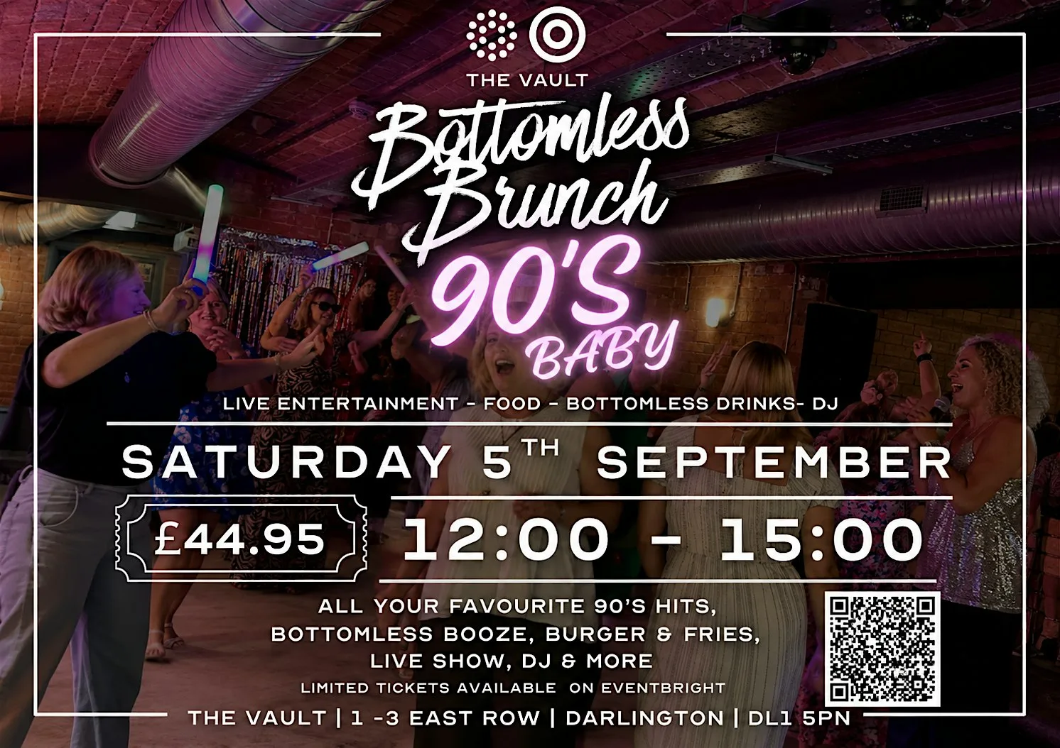 90'S Baby Bottomless Brunch at The Vault