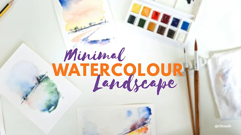 Minimal Watercolour Landscape Workshop at Galway Chamber