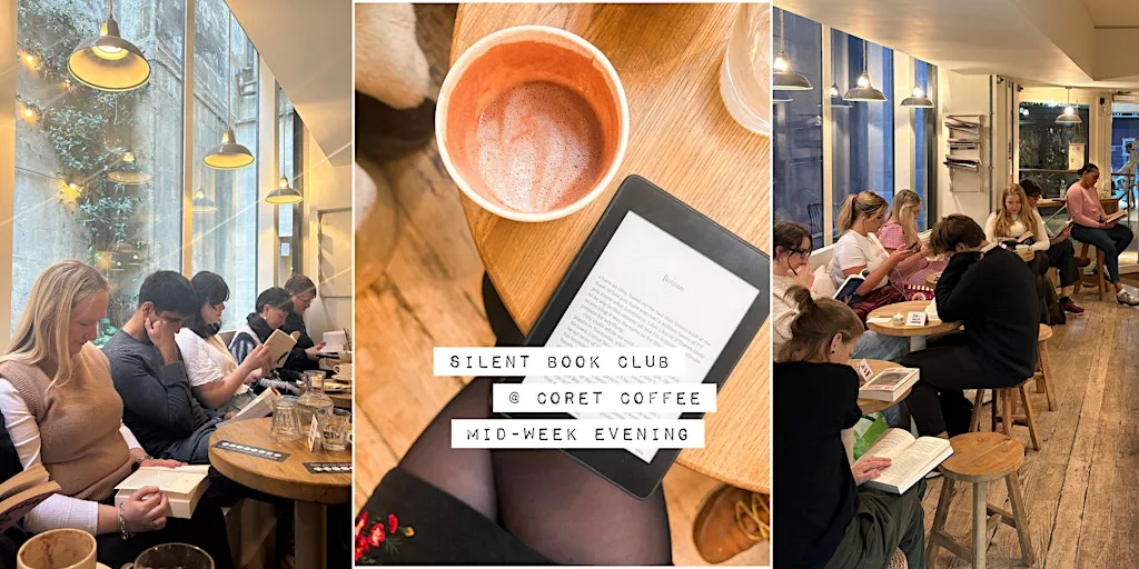 Silent Book Club Bath | mid-week evening at Coret Coffee