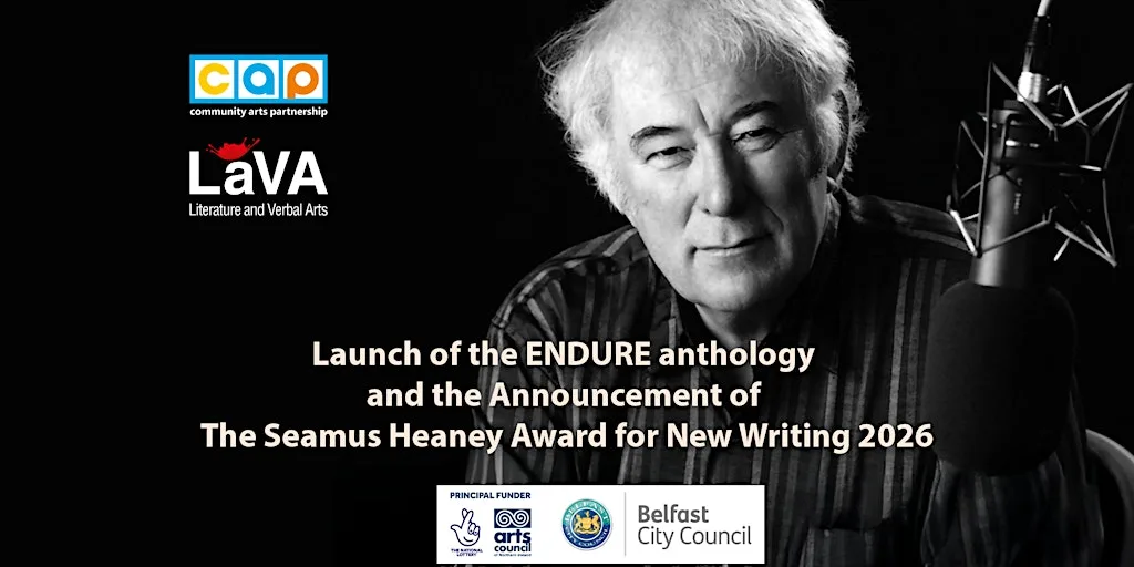 ENDURE LAUNCH with the Seamus Heaney Awards for New Writing 2026
