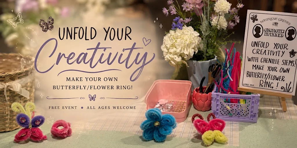 Petals and Pipe Cleaners - Butterfly & Flower Ring Workshop