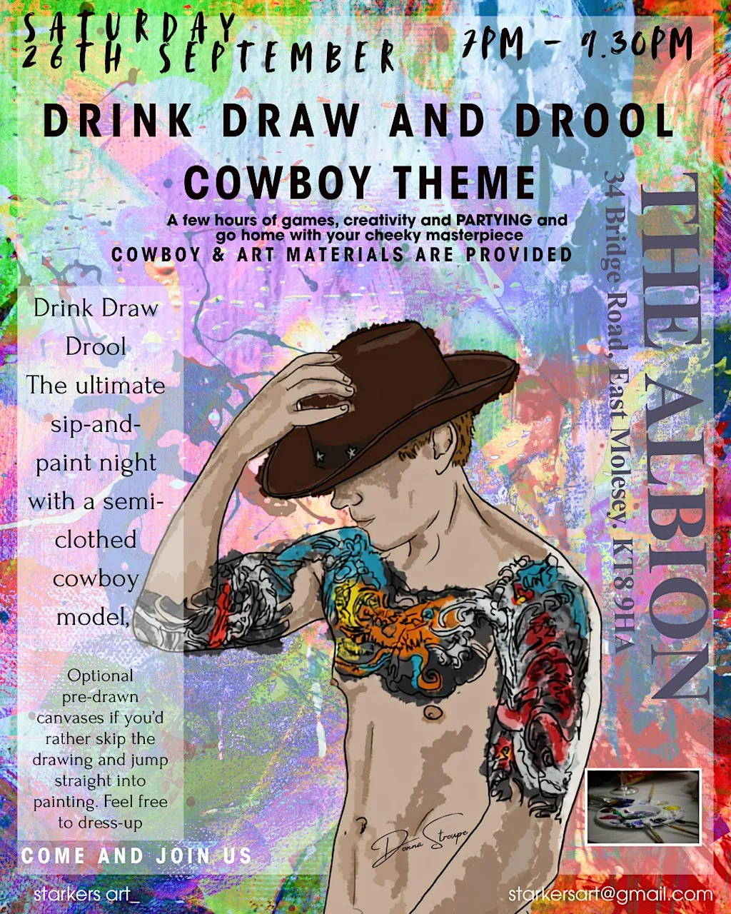 DRINK DRAW DROOL The Albion, East Molesey September 26th, 7pm - 9.30 pm at The Albion