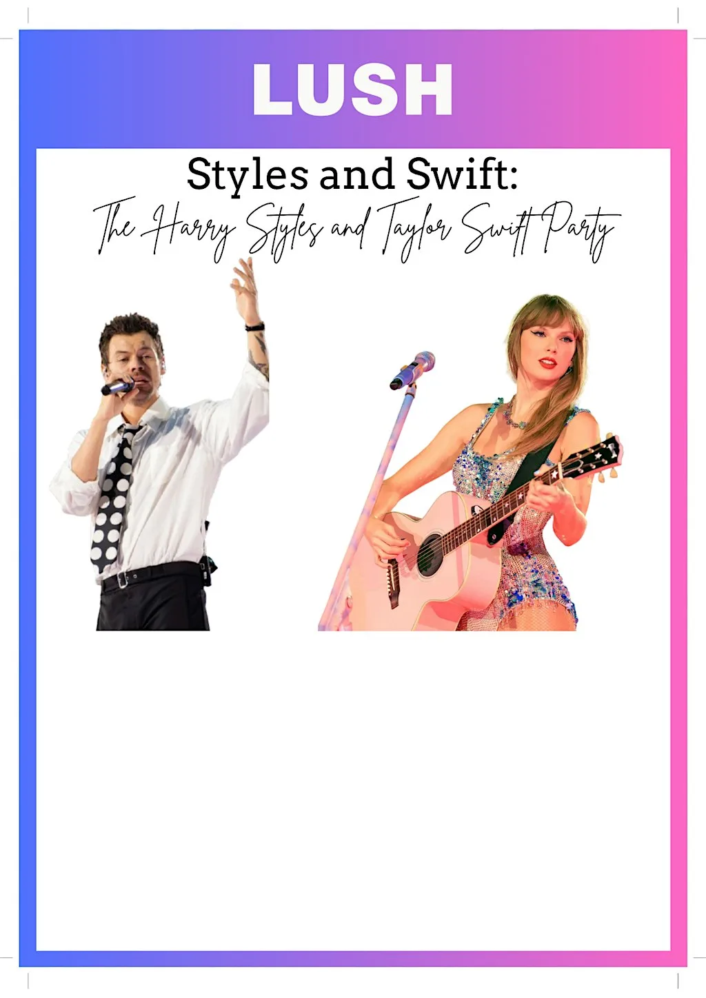 Friday Night Fizz - Styles and Swift bath bomb themed party