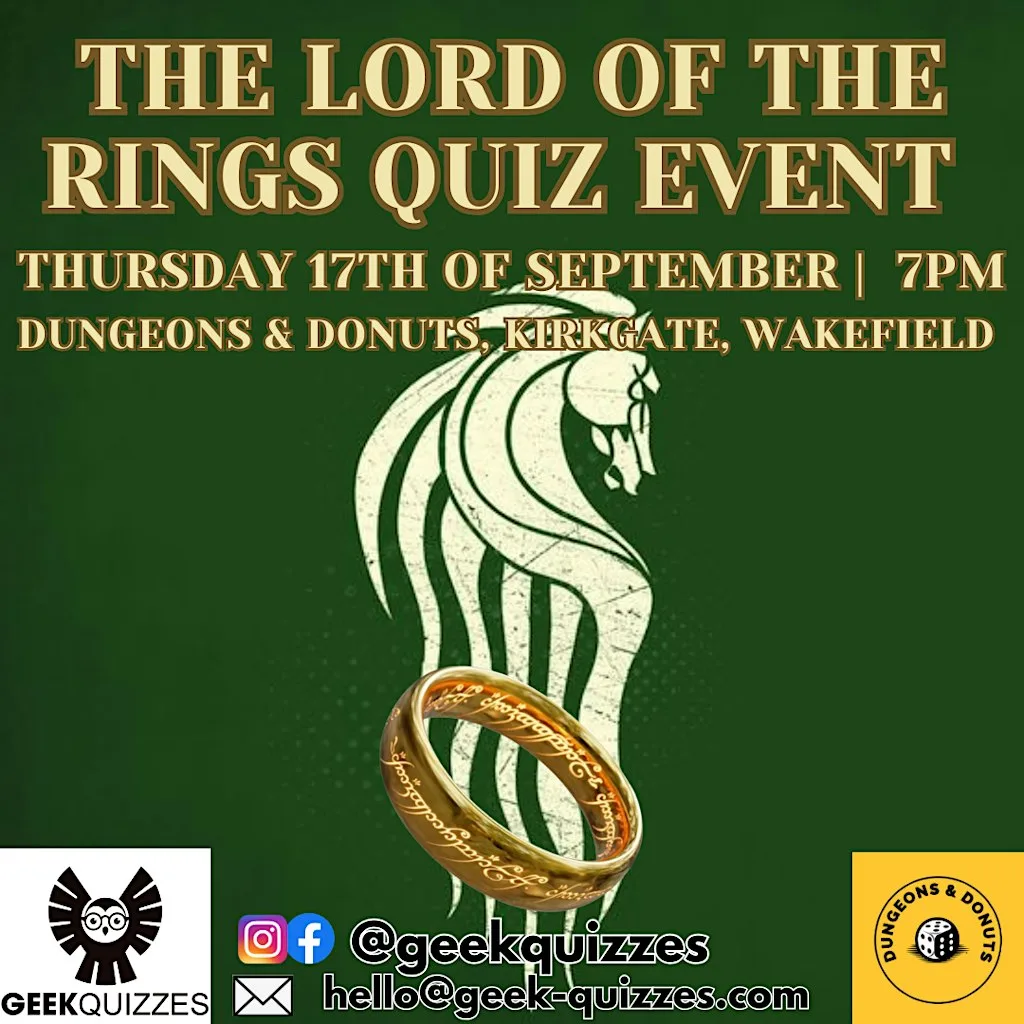 The Lord of the Rings Quiz Event at Dungeons & Donuts