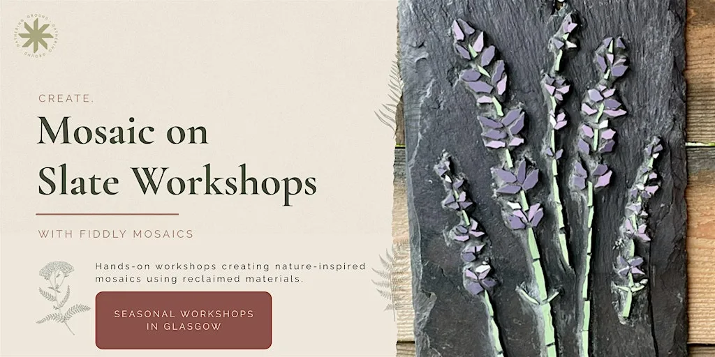 Mosaic on Slate Workshop – Wildflowers & Summer Botanicals