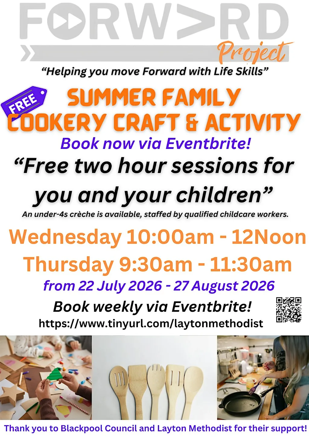 FREE - Summer Family Cook, Craft & Activity Session (Thu 30 July 2026)
