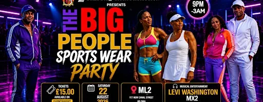 The Big People `Sports Wear Party at ML2 Digbeth