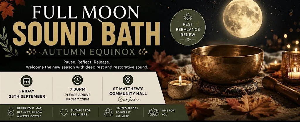 Full Moon Sound Bath – Autumn Equinox at St Matthews Community Centre