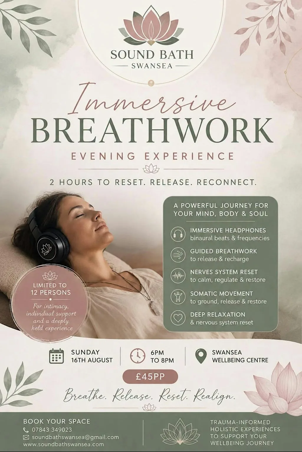 Immersive Breathwork Evening at The Swansea Wellbeing Centre