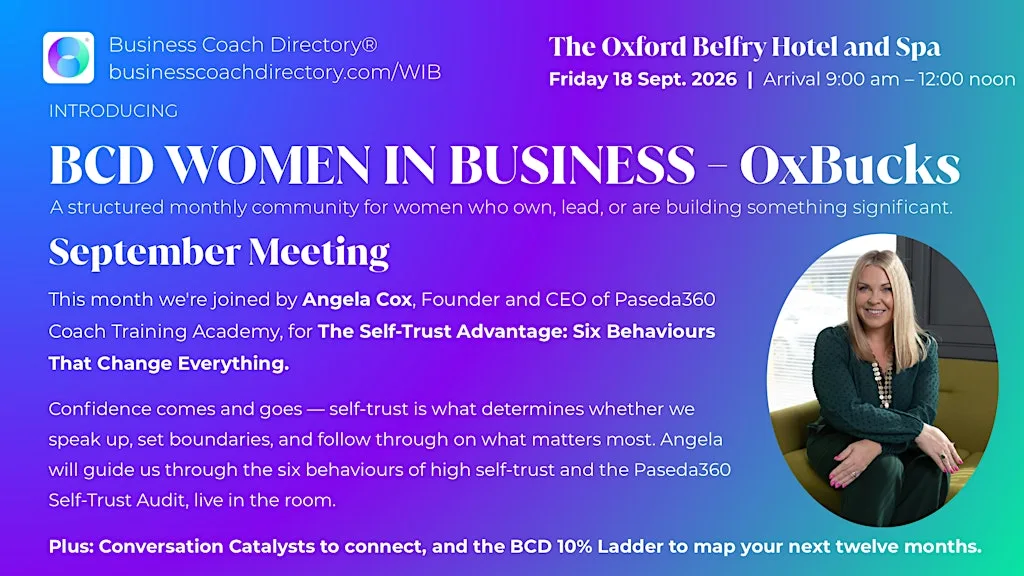 BCD ~ Women in Business | OxBucks I 18th September Meeting