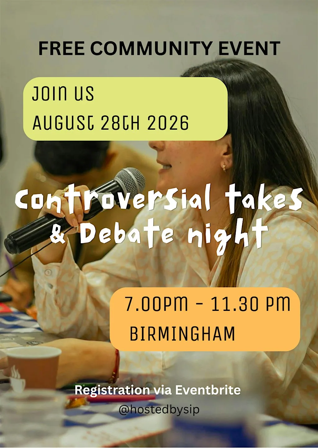 Controversial Takes and Debate Night Birmingham