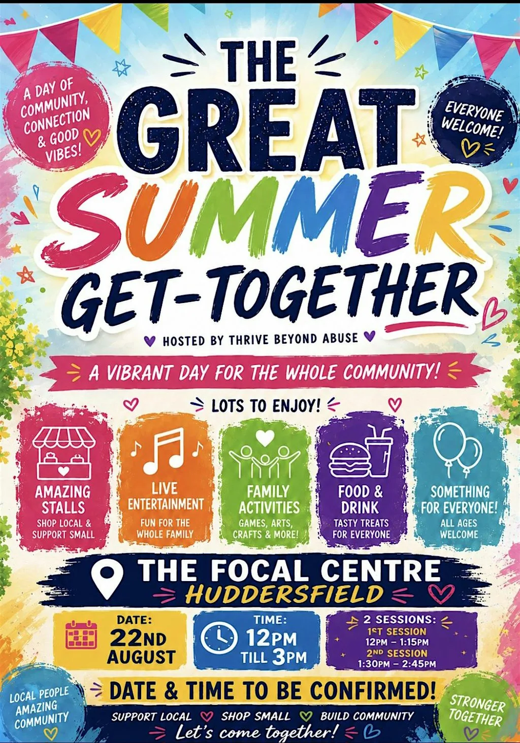 The great summer get together SESSION 2 at Focal Community Centre