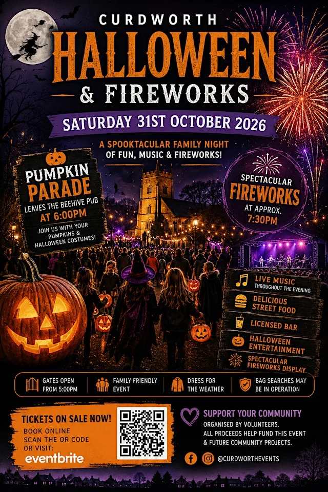 Curdworth Halloween and Fireworks 2026