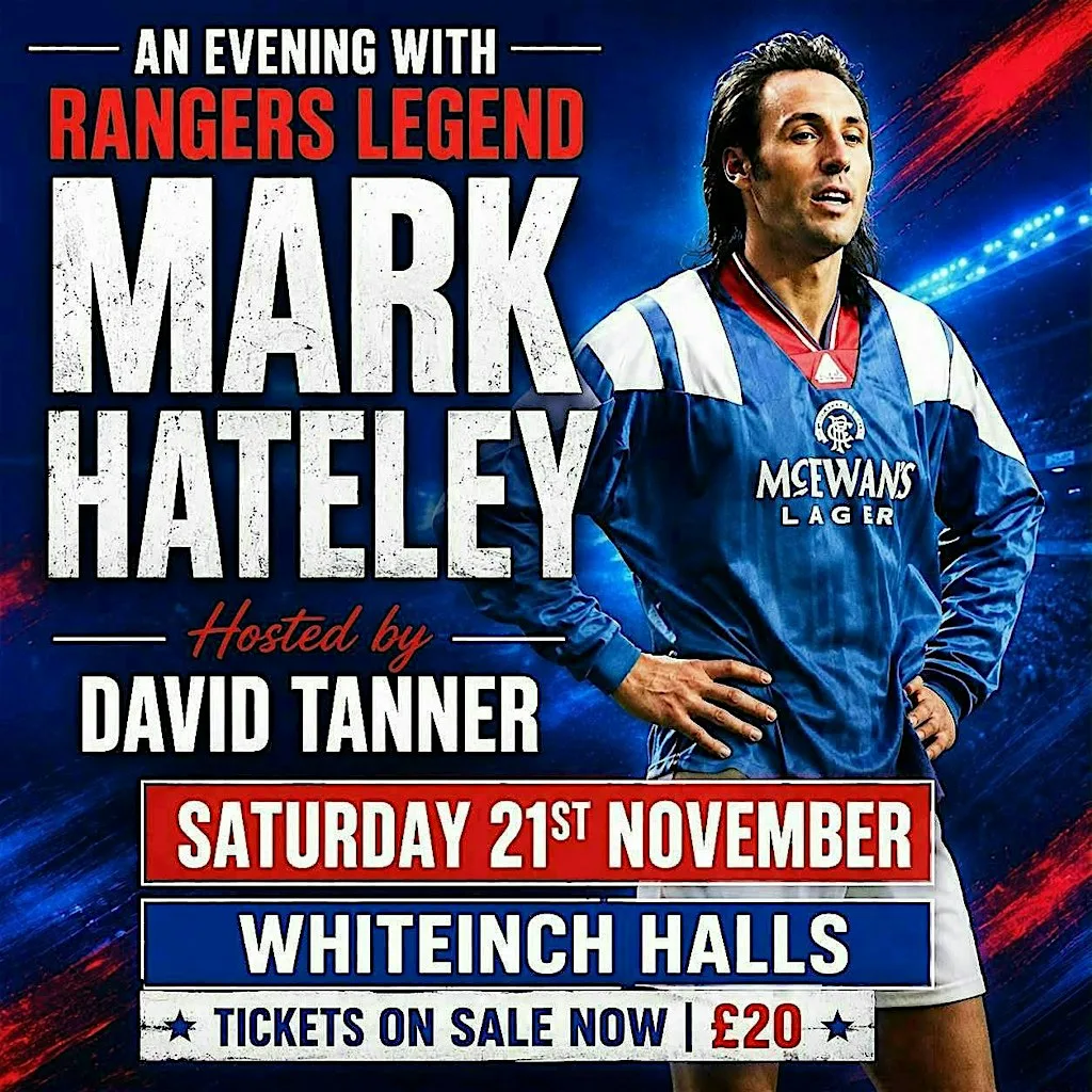 An Evening with the Legendary Mark Hateley in Whiteinch at Whiteinch Orange Hall